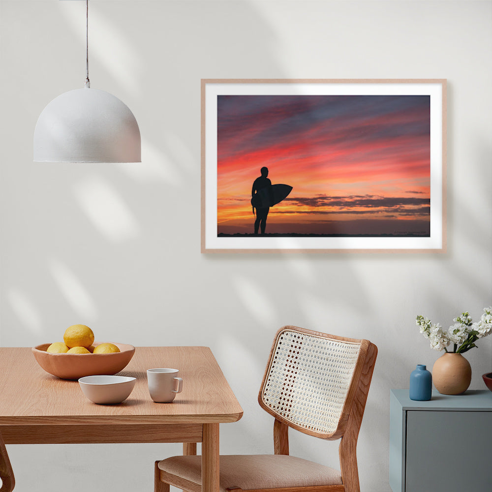 A Surfer’s Silhouette