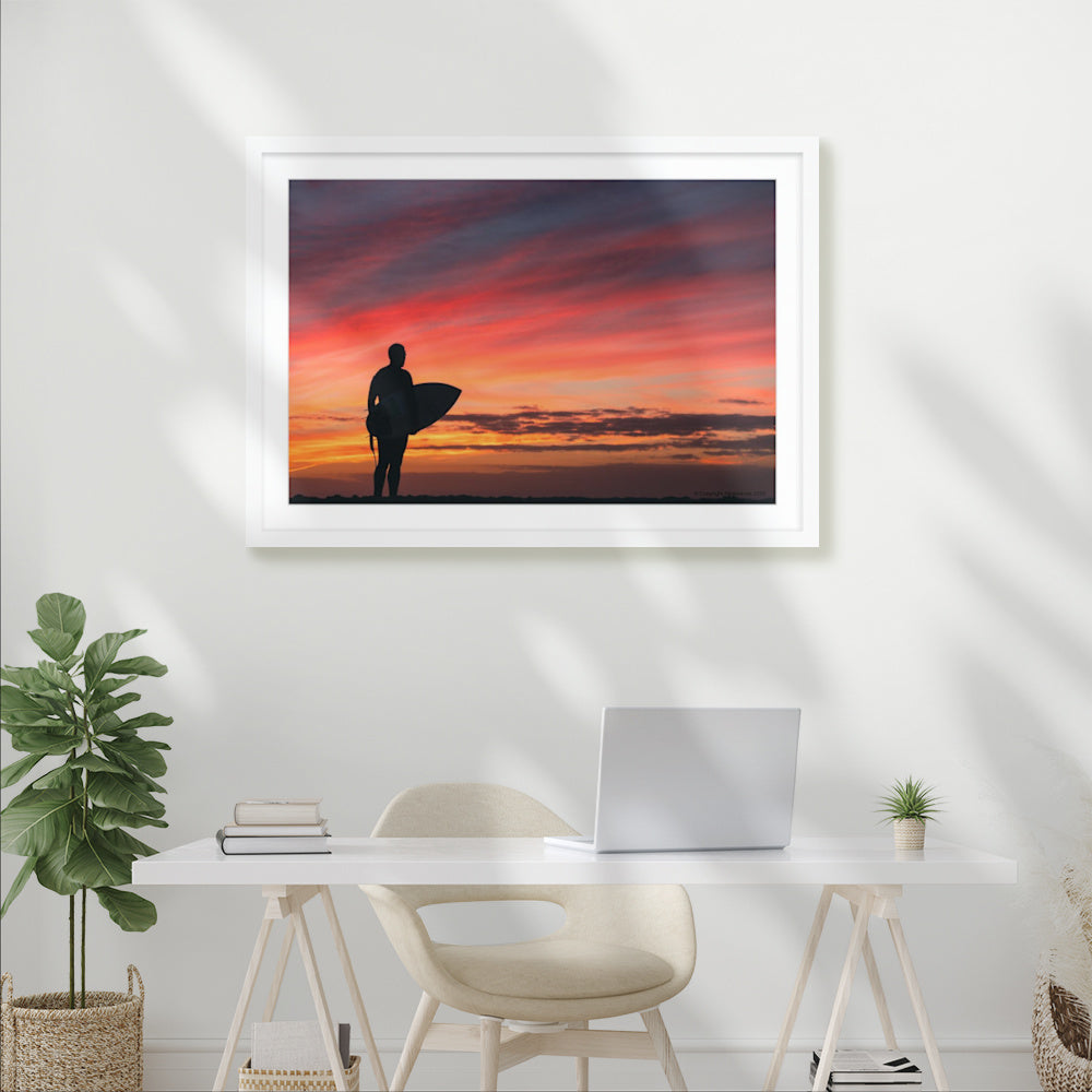 A Surfer’s Silhouette