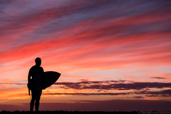 A Surfer's Silhouette